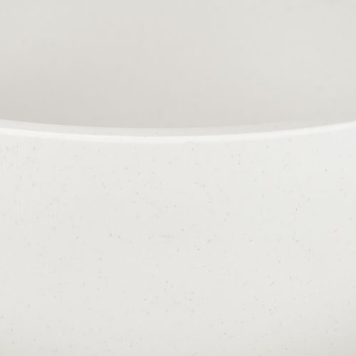 tételeket Kaspó műanyag kerek tál fehér Ø25cm M12cm