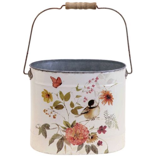 Floristik24 Fém cserepes nyélrugóval Ø28/22/18cm 3 db-os készlet