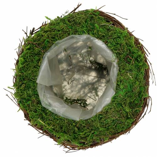 Ültetőtál rattan, moha Ø19cm H13cm