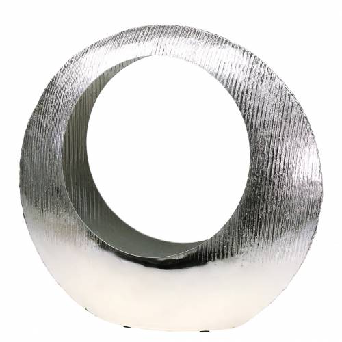 Floristik24 Növénygyűrű álló ezüst 40cm x 12cm H38cm