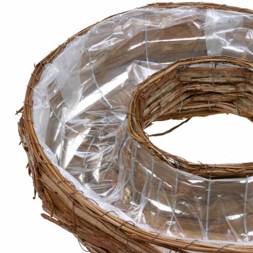 Floristik24 Növénygyűrű kéreg natúr növényi tál Ø50/43cm 2 db-os készlet