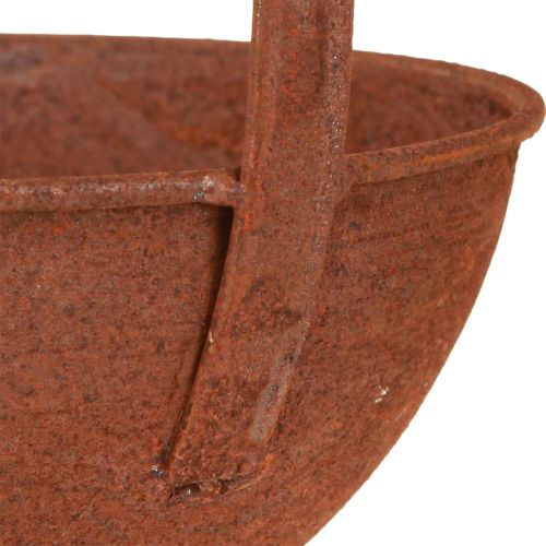 Floristik24 Növénytál függő konyhai dekorációs simító rozsda Ø16,5cm 2db