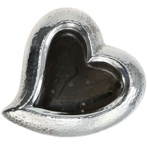 Floristik24 Növénytál szív kerámia szív ültetéshez 18cm