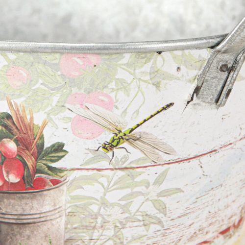 Floristik24 Fém ültetvényes ovális Fresh Garden 34,5x14x15,5 cm