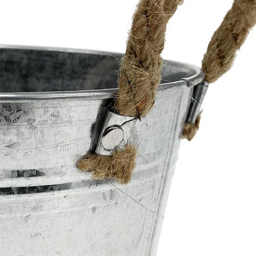 Floristik24 Ültetőtál ezüst lemezből Ø18cm H10cm