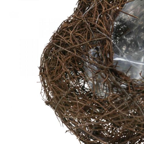 Floristik24 Növénytál szív temető, szőlő szív ültetéshez 21cm