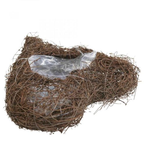 Floristik24 Növénytál szív temető, szőlő szív ültetéshez 21cm