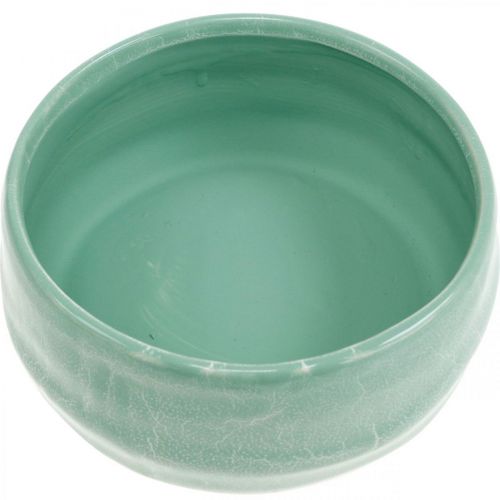 Floristik24 Növénytál kosármintával, kerámia díszítéssel, kerek elrendezésű tál Ø16cm H7,5cm