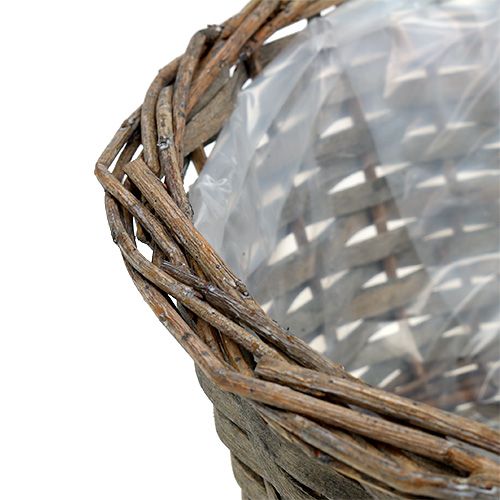 Floristik24 Növénytál kerek szürke Ø30cm H16cm 1db