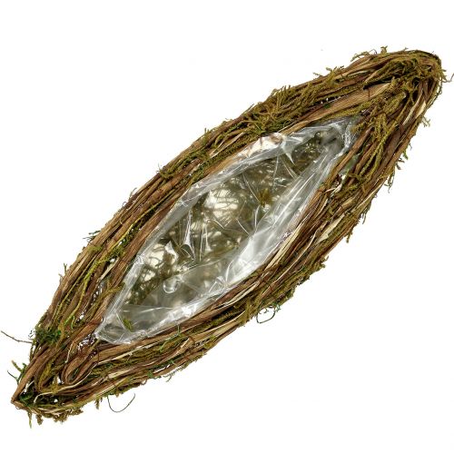 Floristik24 Növényhajó a sírhoz 57cm x 19cm 1 db