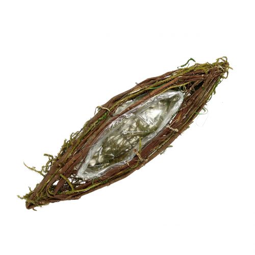 Floristik24 Növényi csónak ovális 41cm x 12,5cm 1 db