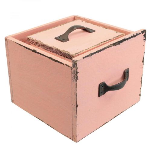 Floristik24 Növényfiókos növényi doboz fa Barack 12,5/16cm 2 db-os készlet