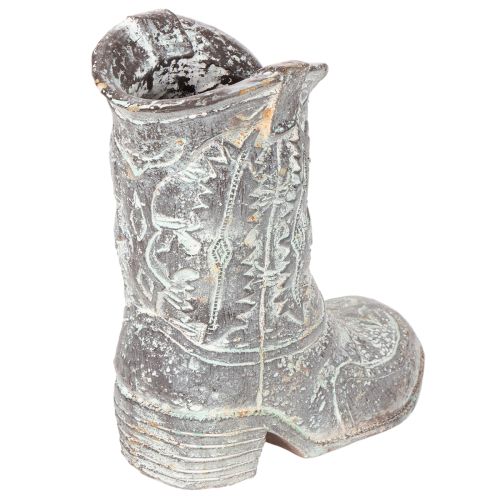 Dekoratív cowboy csizma ültetőcipő 24 cm | Floristik24.hu