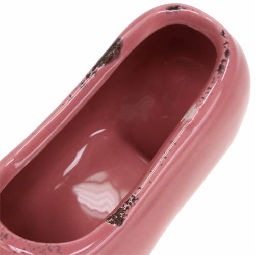 tételeket Ültető női cipő kerámia rózsaszín, rózsaszín, krém válogatott 14 × 5cm H7cm 6db