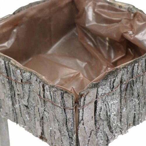 Floristik24 Ültetőszék, ültető, kerti dekoráció Shabby Chic, fehérre mosott 2db-os szett