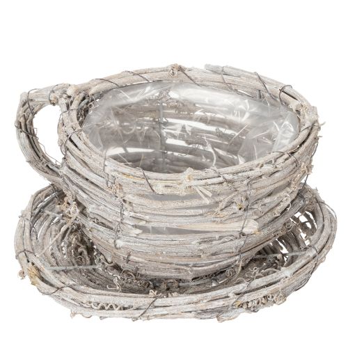 tételeket Természetes anyagból készült, rusztikus bájú teáscsésze exkluzív beltéri dekorációhoz 13 cm