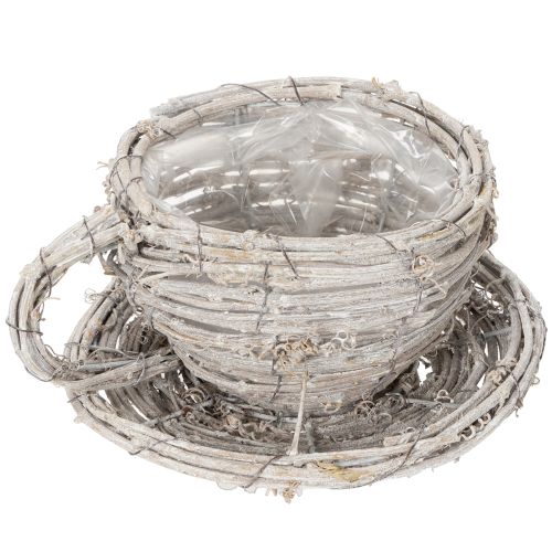 tételeket Természetes anyagból készült, rusztikus bájú teáscsésze exkluzív beltéri dekorációhoz 13 cm