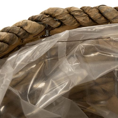 tételeket Ültetőkehely tányérral, kis szalma ültetőkosár, Ø17cm M13cm