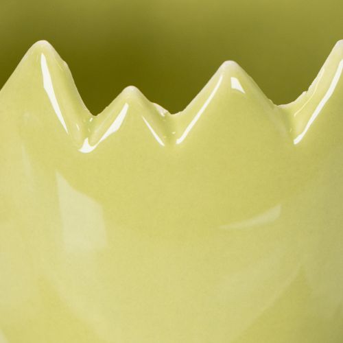 tételeket Húsvéti tojás mintás virágcserép stílusos tavaszi dekorációhoz otthonában, 10 cm, 3 darab