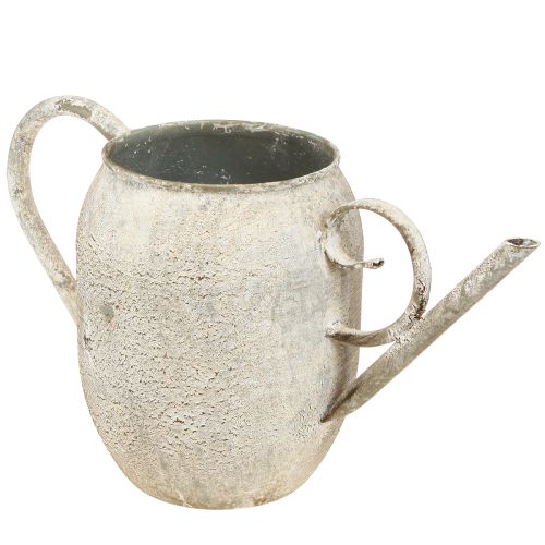 tételeket Vintage fém kaspó/öntözőkanna, antik kerti dekoráció, 32x10.5x18cm