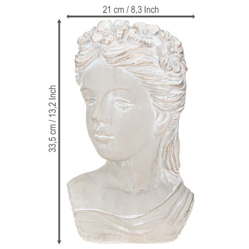 tételeket Női cserepes szobor öntött kőből antik megjelenés 21×17,5×33,5 cm