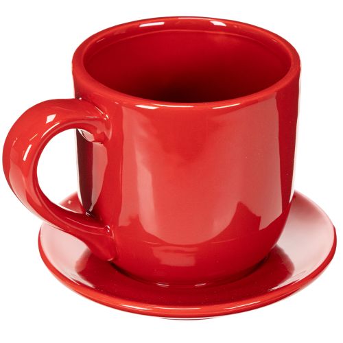 Nagy díszes csésze tányérral, alkalmas virágcserépnek, 17 cm | Floristik24.hu