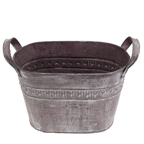 Floristik24 Csere ovális 20cm x 12cm H14cm lila