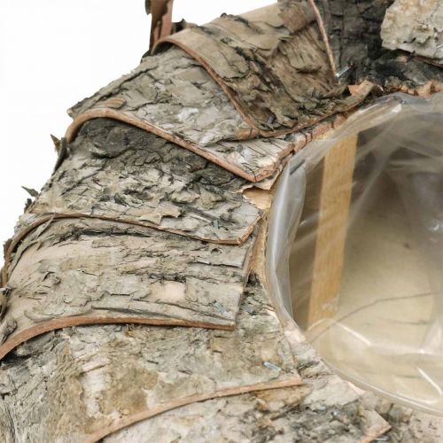 Floristik24 Ültetőcserép kerek nyírfakéreg növénycserép Ø25cm H10cm