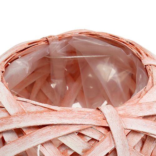 Floristik24 Forgácsból készült cserep Ø15cm H14cm narancs