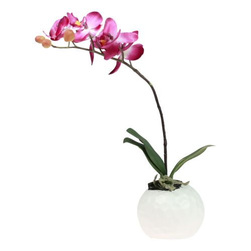 Mesterséges orchideák cserépben Phalaenopsis művirágok orchideák rózsaszín 34cm