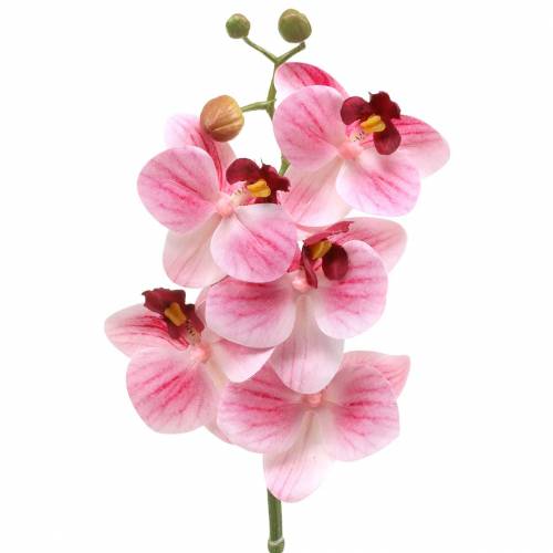 Mesterséges orchideaág Phaelaenopsis Pink H49cm