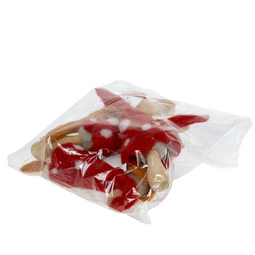 tételeket Dekoratív filc gombák piros, narancssárga 6 db