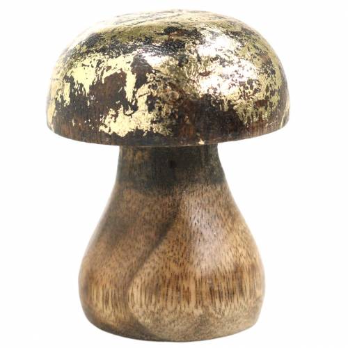 Floristik24 Fa gomba aranyszínű, natúr mangófa Ø5cm H6,5cm 4db