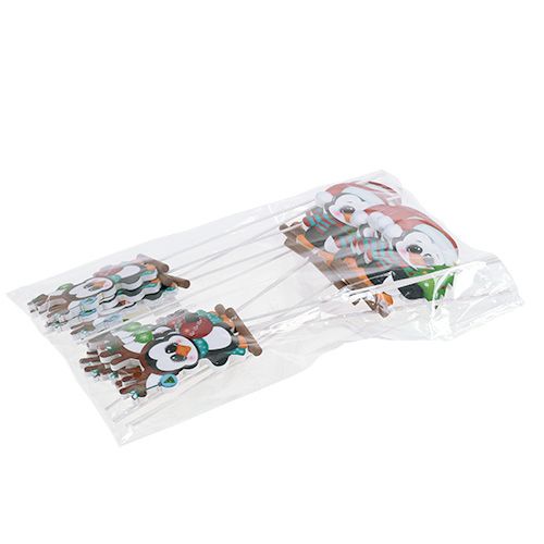 Floristik24 Pingvin pálcán 8,5cm 16 db