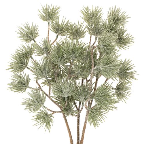 Műfenyőág, nagy fenyőág téli dekorációhoz, 55cm, 3 darab