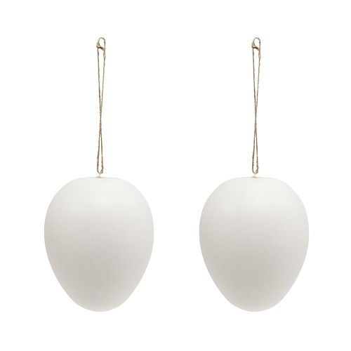 Műanyag tojás akasztáshoz fehér 15cm 3 db