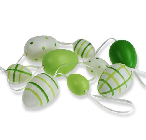 Floristik24 Akasztható műanyag dekortojások 32db