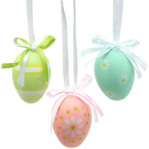 Floristik24 Akasztható húsvéti tojás színes 4cm 12db
