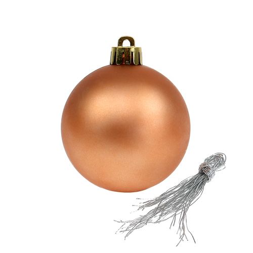 Floristik24 Műanyag golyós mix barna, réz Ø6cm 30db