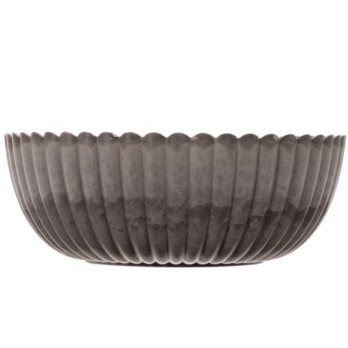 Kerek, barázdált tál, díszes virágdíszekhez, 20 cm, 2 darab | Floristik24.hu