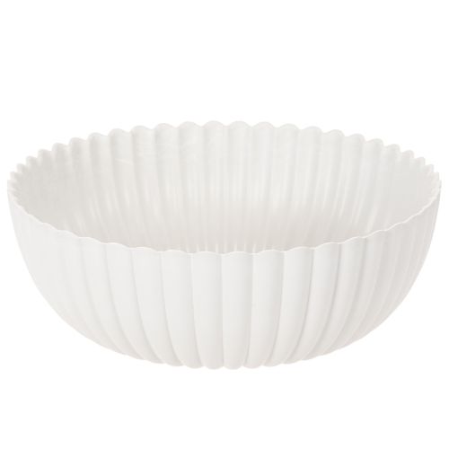 Dekoratív tál, bordázott, nagy méret 25cm