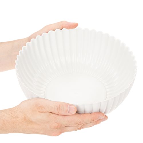 Dekoratív tál, bordázott, nagy méret 25cm | Floristik24.hu