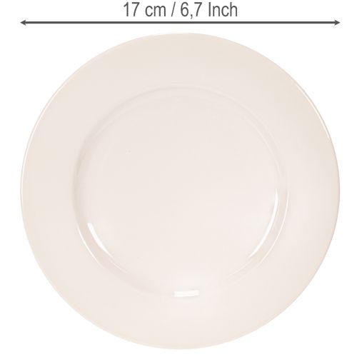 Kerek, egyszerű tányérok dekorációhoz és kisebb kompozíciókhoz, 17 cm, 6 darab | Floristik24.hu