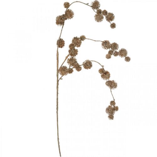 tételeket Dekoratív ágas platán gyümölcsökkel Őszi dekoráció Mesterséges platán barna L82cm Ø2-4cm