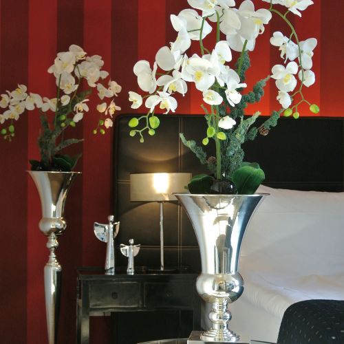 Floristik24 Csésze váza ezüst Ø25cm H98cm