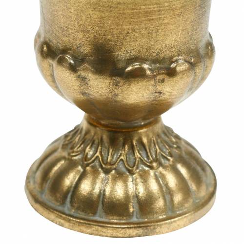 Floristik24 Antik pohár arany fém Ø9cm H12,5cm
