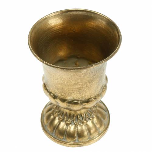 Floristik24 Antik pohár arany fém Ø9cm H12,5cm