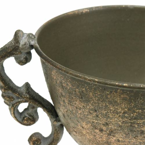 Floristik24 Fém pohár antik arany Ø14cm H16cm