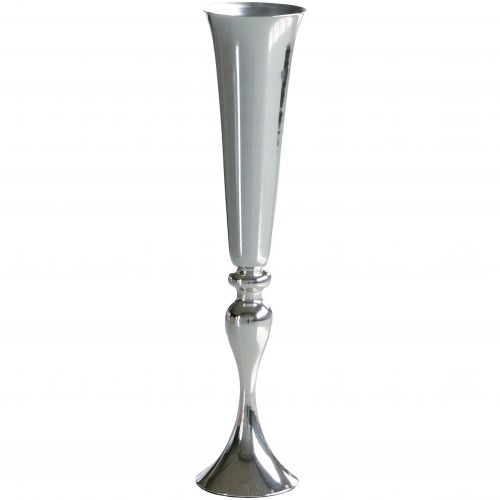 Floristik24 Csésze váza ezüst Ø15cm H75cm