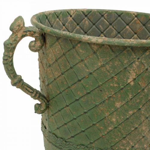 Floristik24 Fém serleg ültetéshez, nyeles serleg, ültető Ø25cm H43cm